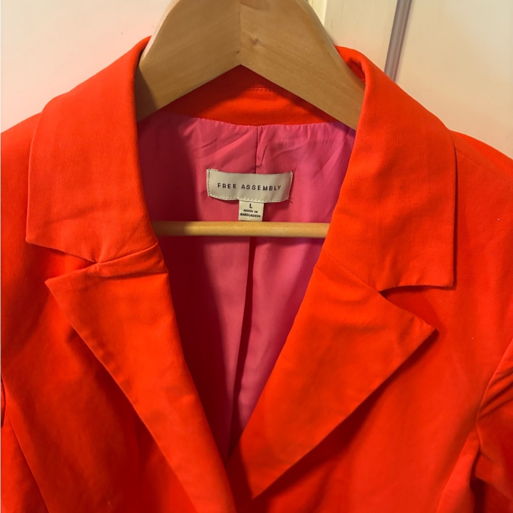 Free Assembly Red Blazer